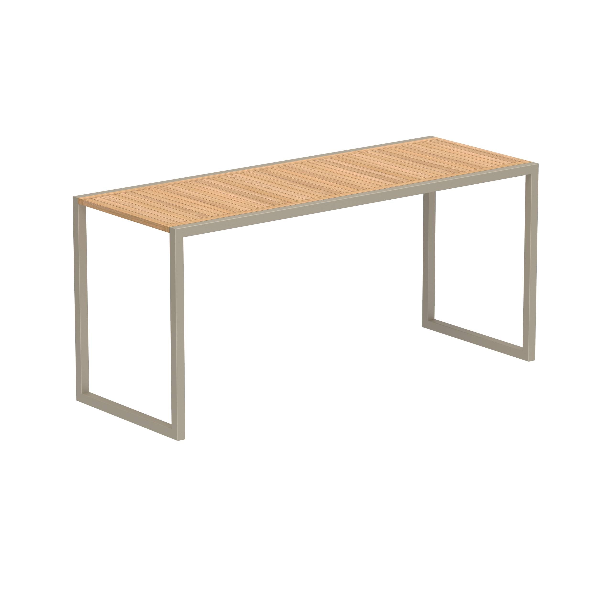 Ninix Bartable Sand With Teak Top