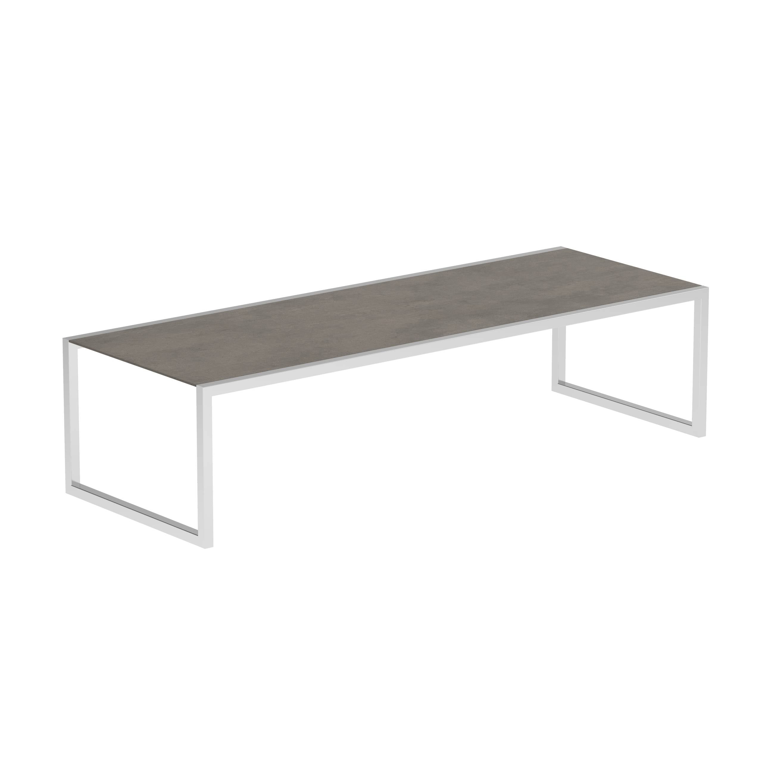 Ninix 300 Table Ss Frame + Ceramic Terra Marrone El.Pol
