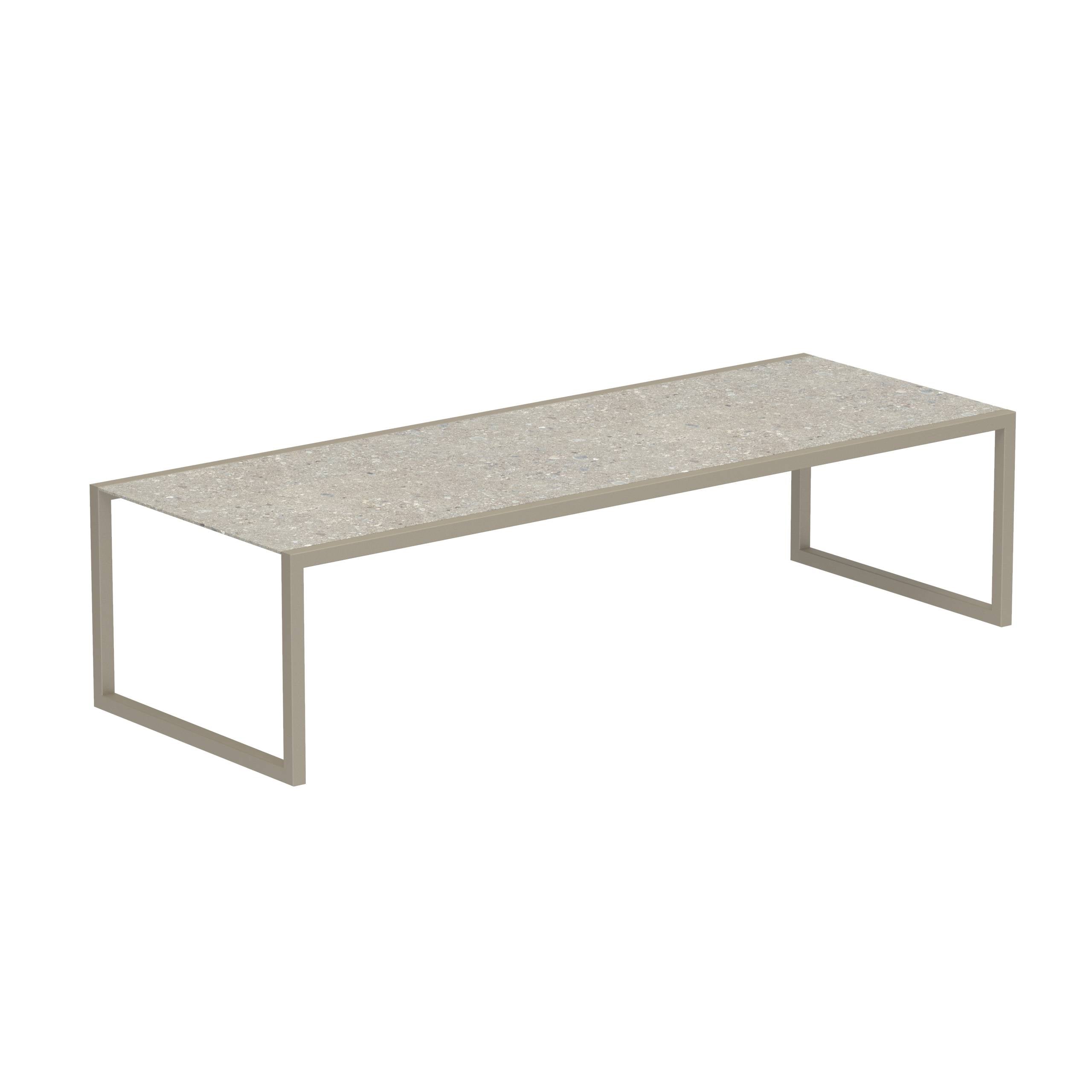 Ninix 300 Table Frame Sand + Ceramic Ceppo Dolomitica