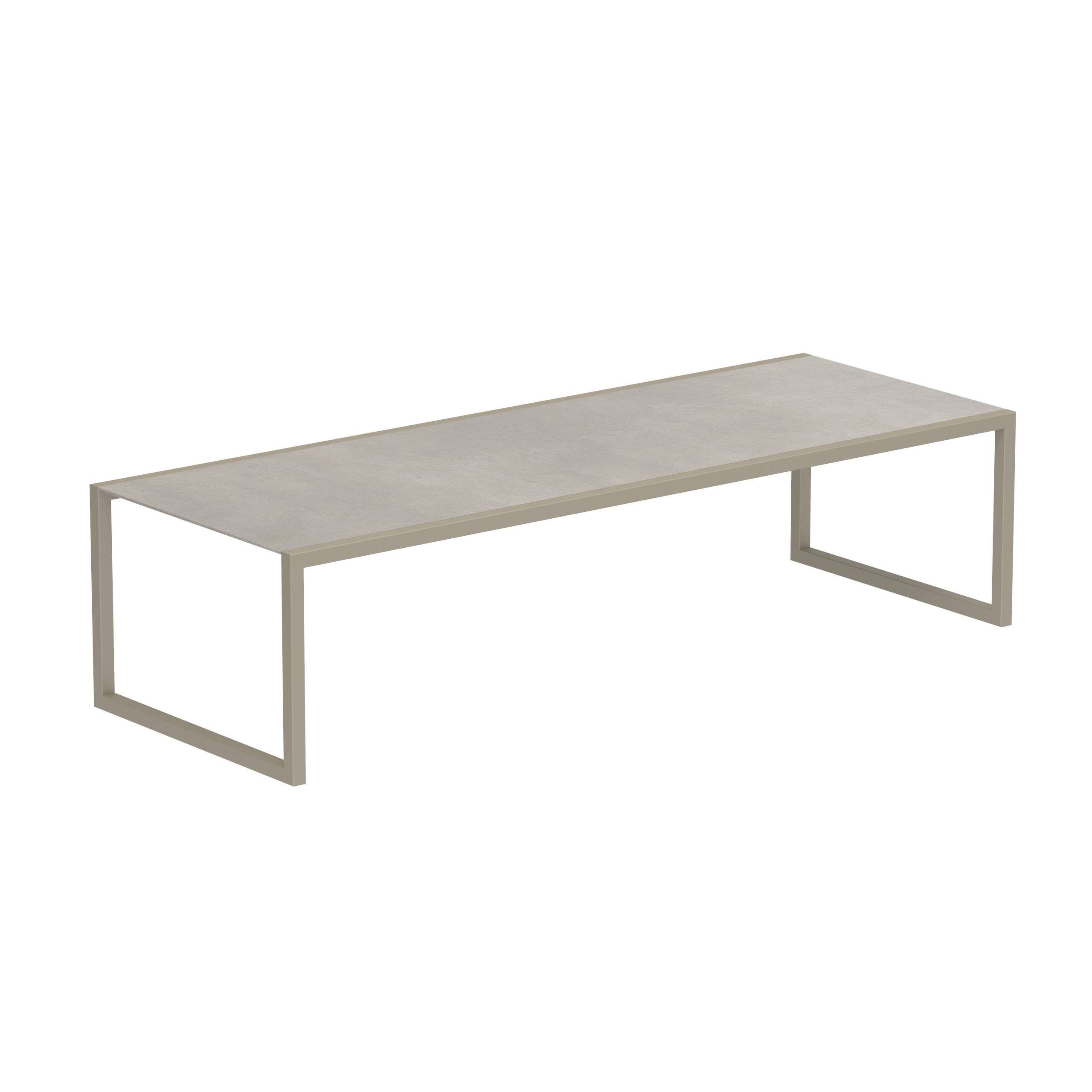 Ninix 300 Table Frame Sand + Ceramic Cemento Luminoso