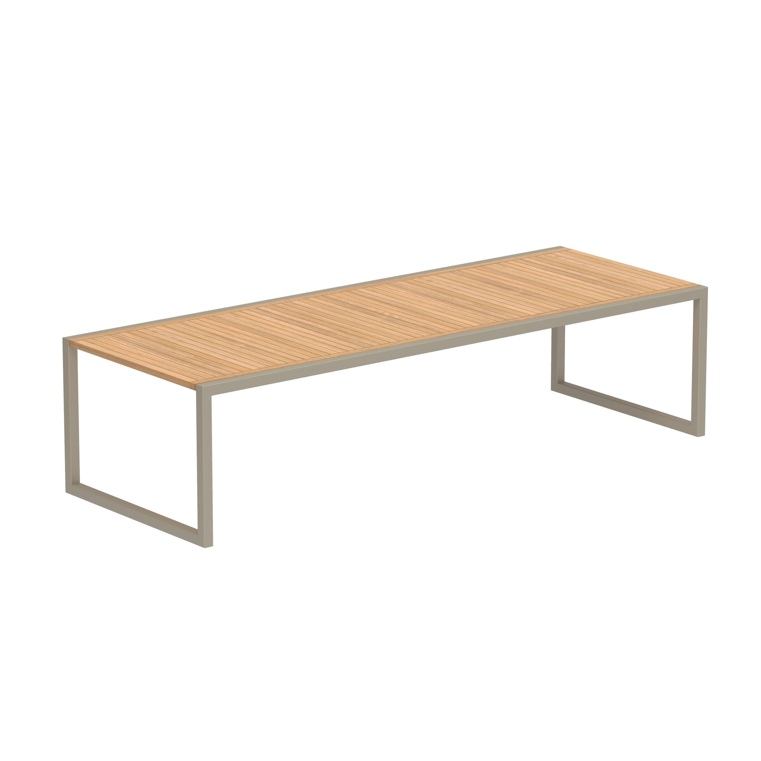 Ninix 300 Table Sand Frame + Teak Tabletop