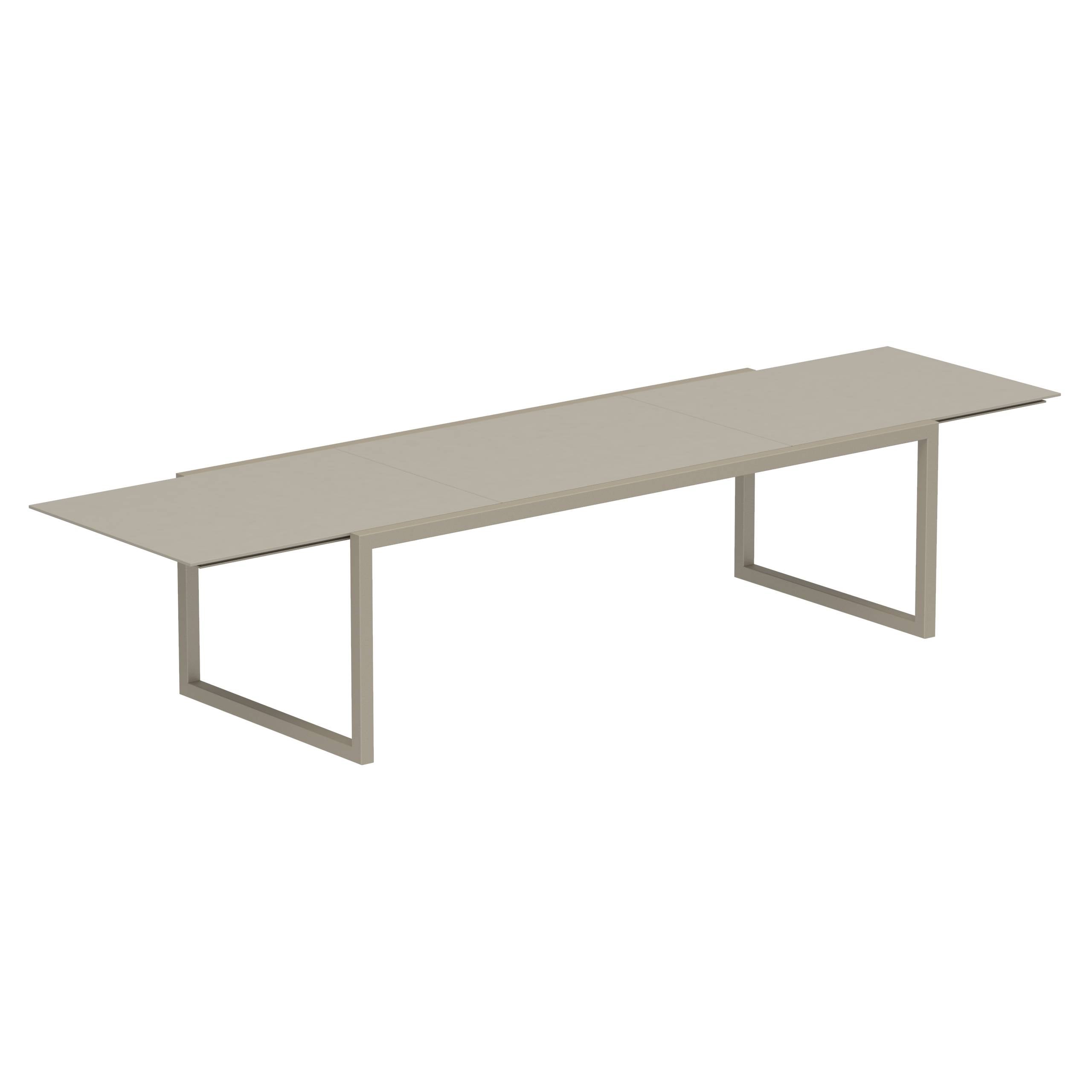 Ninix Extendable Table 100x240/360 Frame Sand + Ceramic Pearl Grey