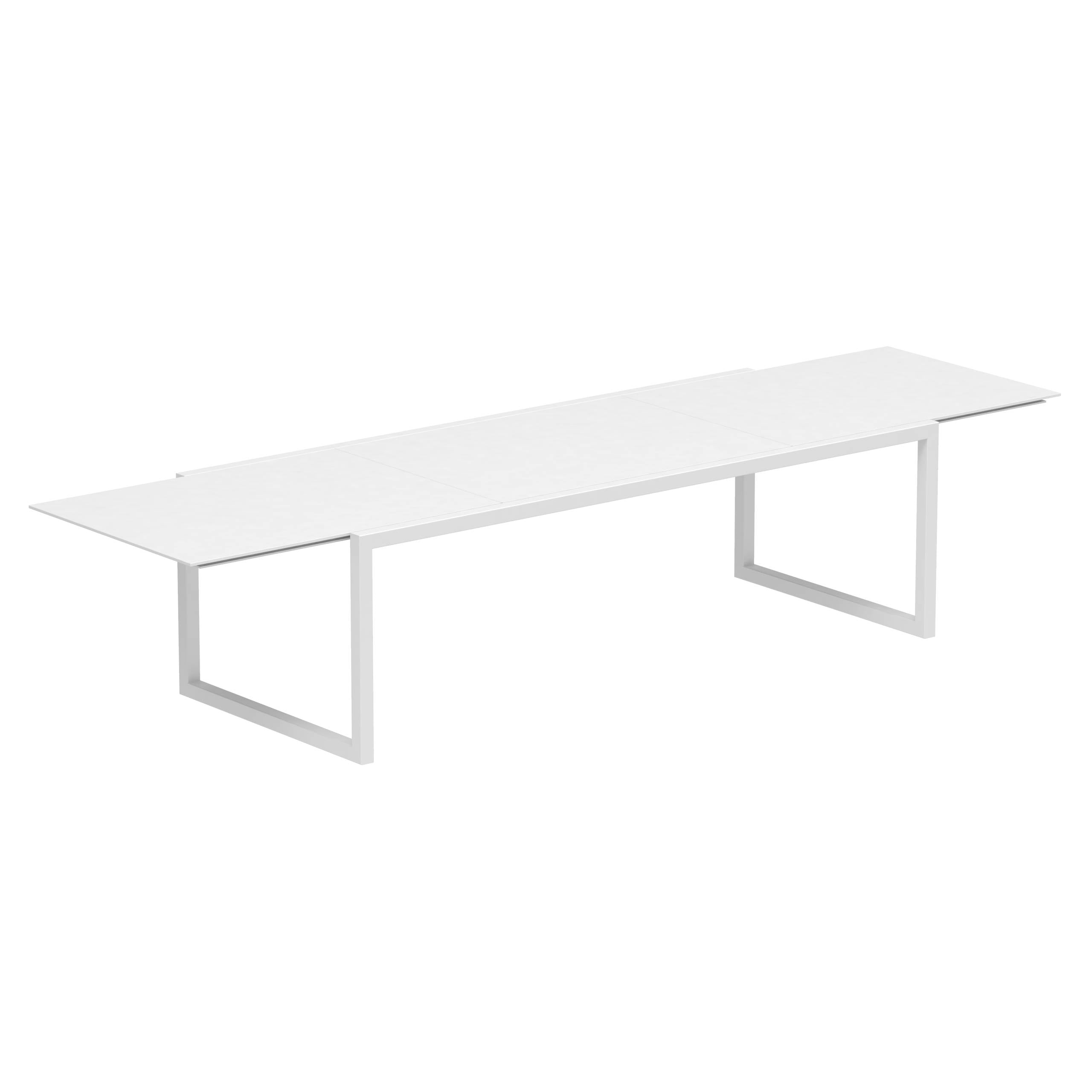 Ninix Extendable Table 100x240/360 Frame + Ceramic Top White