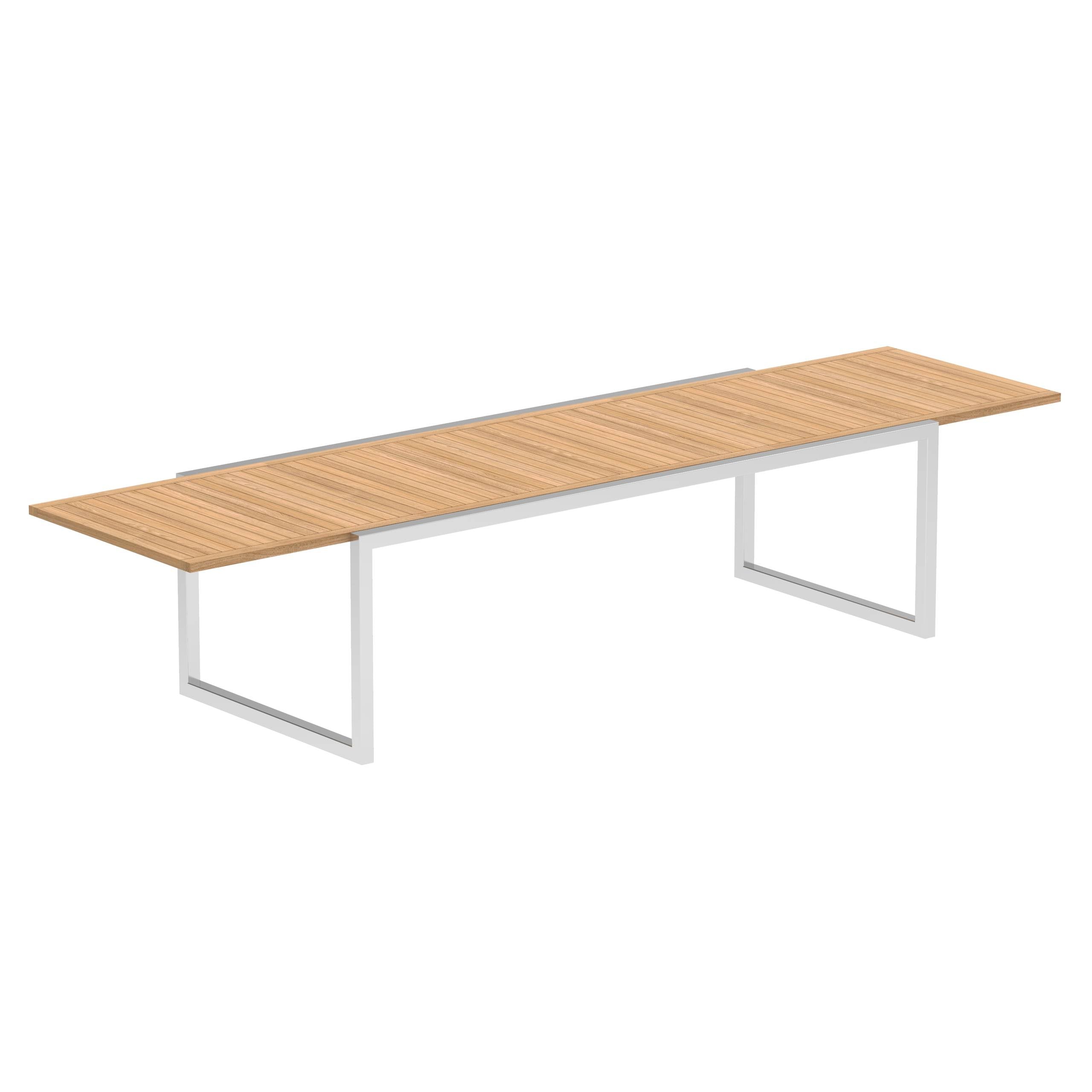 Ninix Extendable Table 100x240/360 With Stainless Steel El.Pol