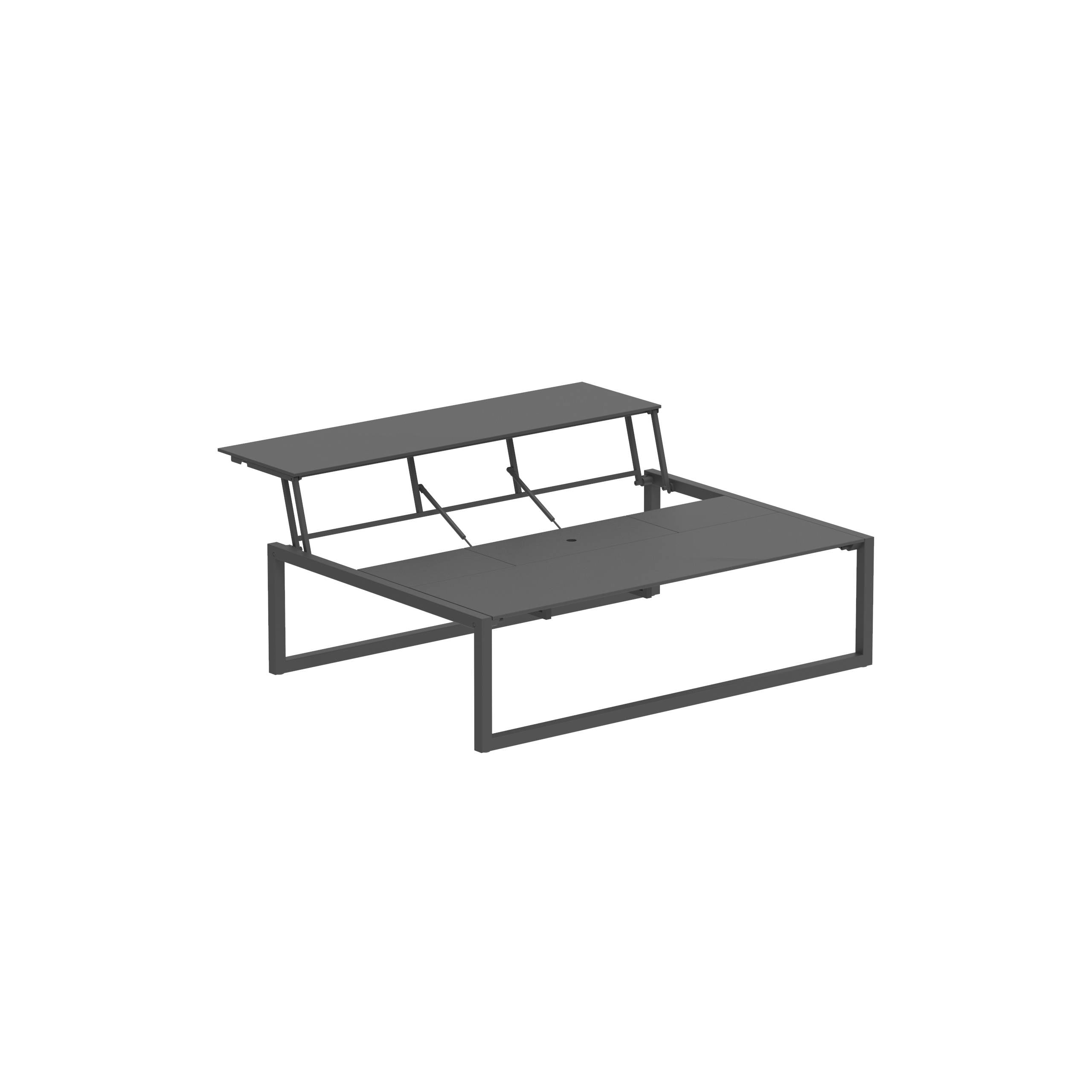 Ninix Lounge Table 150t Coated Anthracite-Ceramic Black