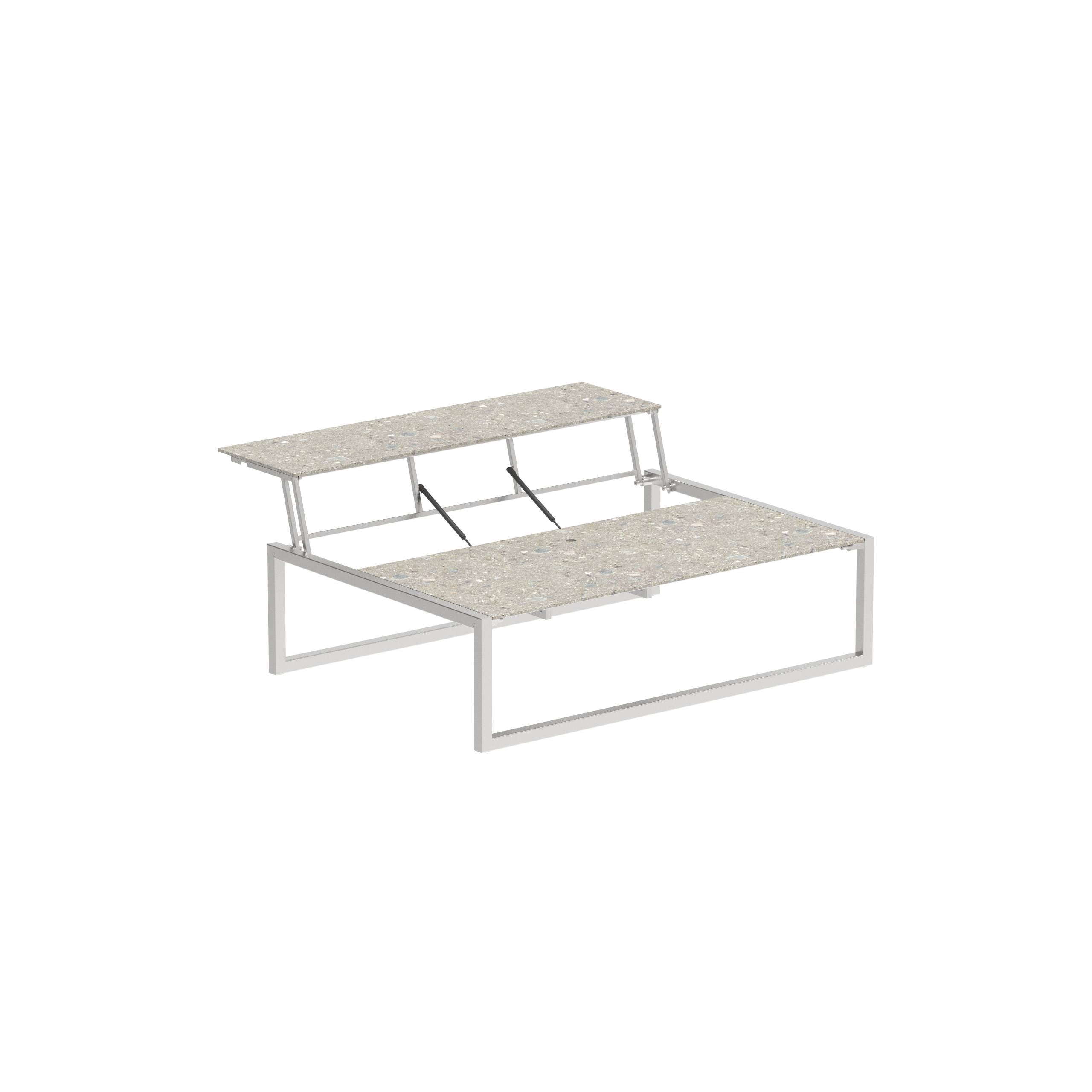 Ninix Lounge Table 150t Ss - Ceramic Ceppo Dolomitica