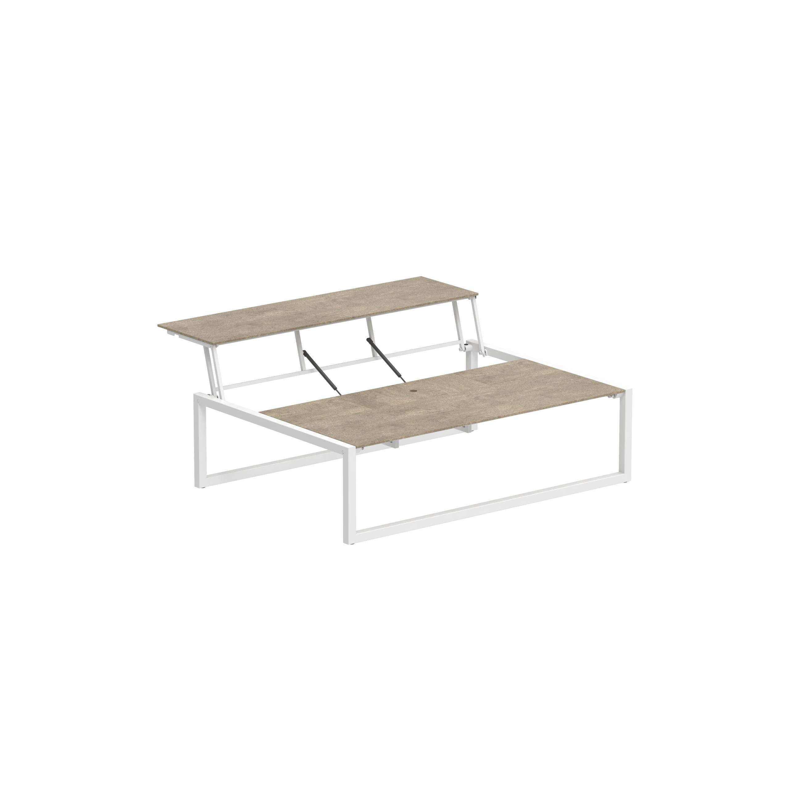 Ninix Lounge Table 150t Coated Wit-Ceramic Terra Sabbia