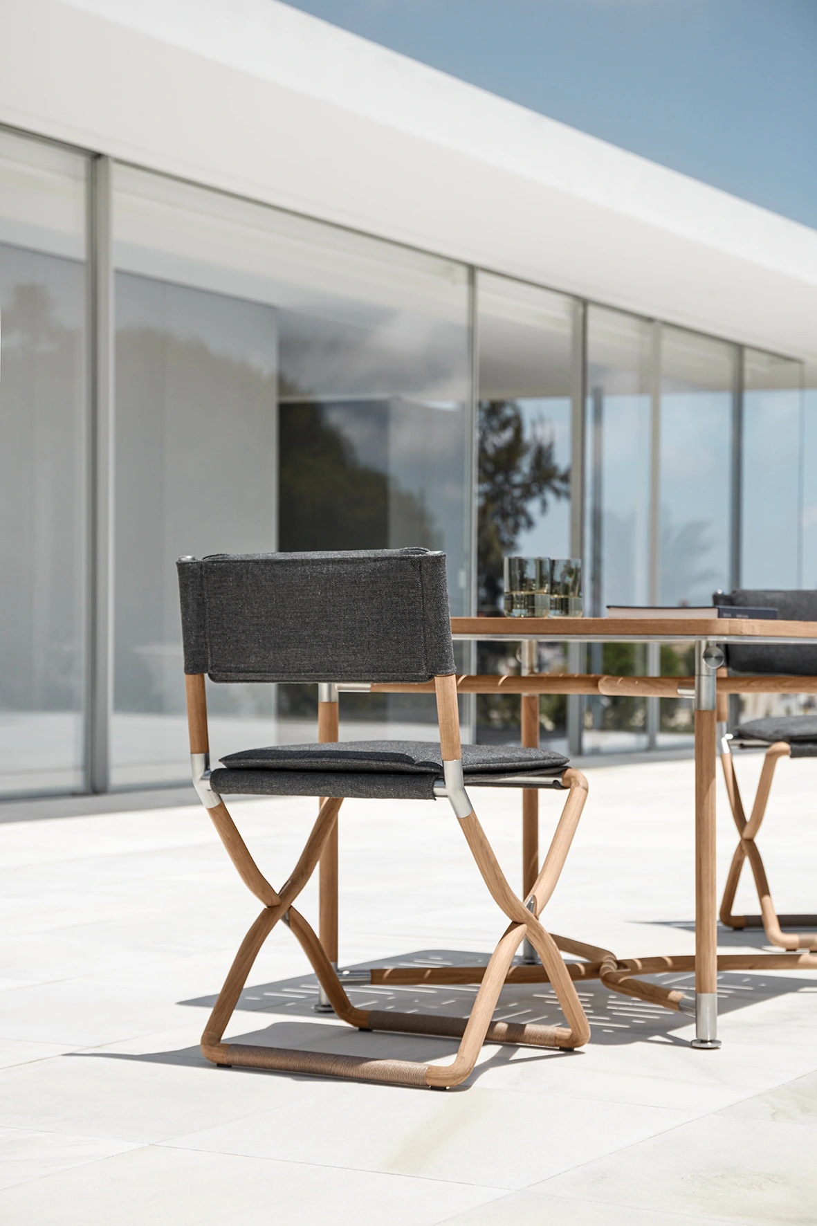 Gloster Navigator 100cm Square Folding Dining Table