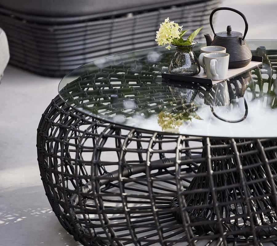 Cane-line Nest Outdoor coffee table/footstools
