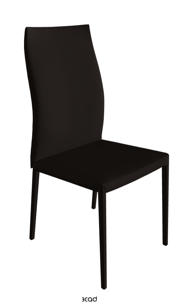 Norma Couture High Back Dining Chair_Soft Leather:_Moka