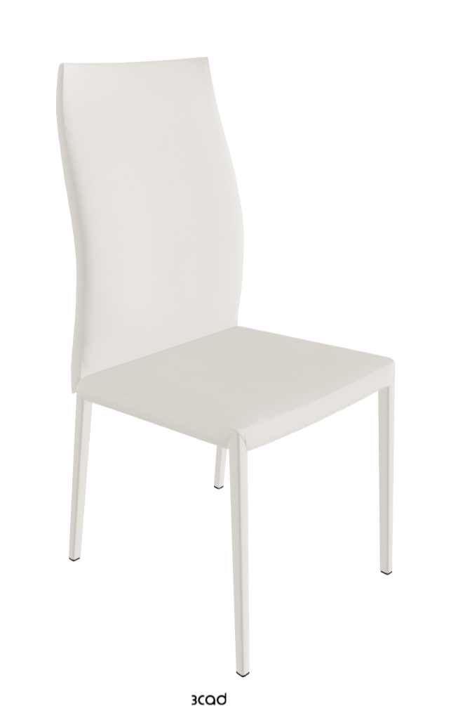 Norma Couture High Back Dining Chair_Soft Leather:_Lino
