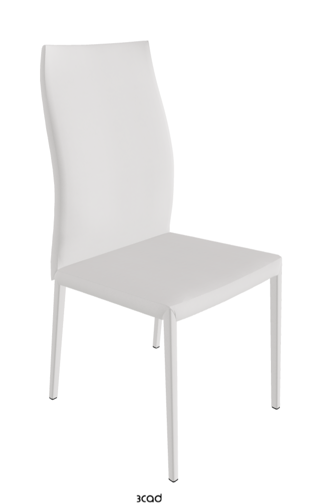 Norma Couture High Back Dining Chair_Soft Leather:_Canova