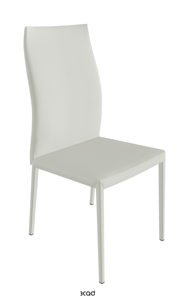 Norma Couture High Back Dining Chair_Soft Leather:_Artico