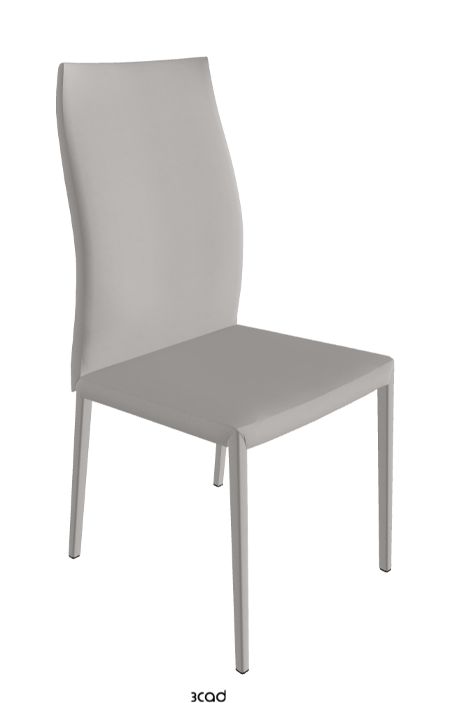 Norma Couture High Back Dining Chair_Soft Leather:_Nardo