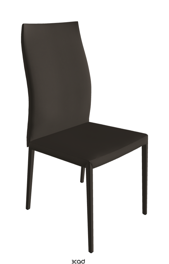 Norma Couture High Back Dining Chair_Synthetic Leather:_Fossil