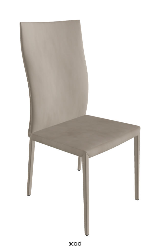 Norma High Back Dining Chair_Micro Nubuk:_Shadow