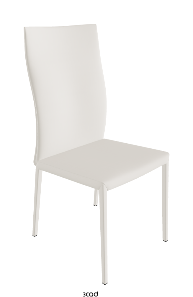 Norma High Back Dining Chair_Glove Soft Leather:_Dover