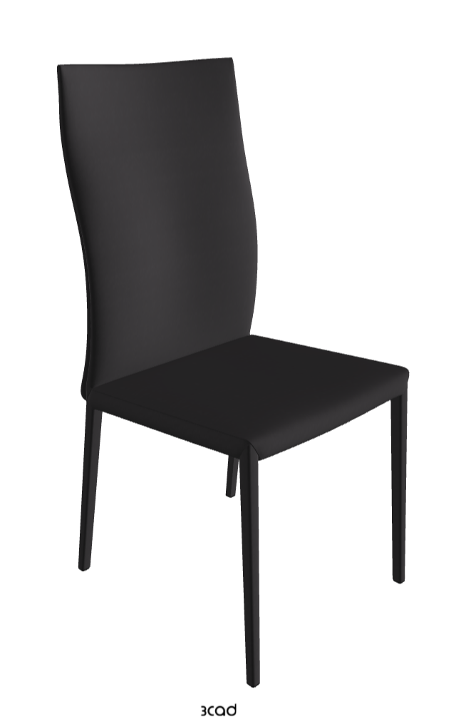 Norma High Back Dining Chair_Glove Soft Leather:_Hornet