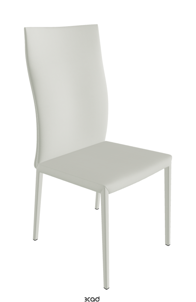 Norma High Back Dining Chair_Soft Leather:_Artico