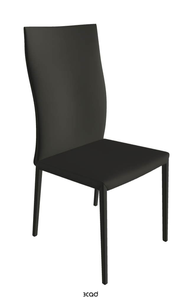 Norma High Back Dining Chair_Synthetic Leather:_London