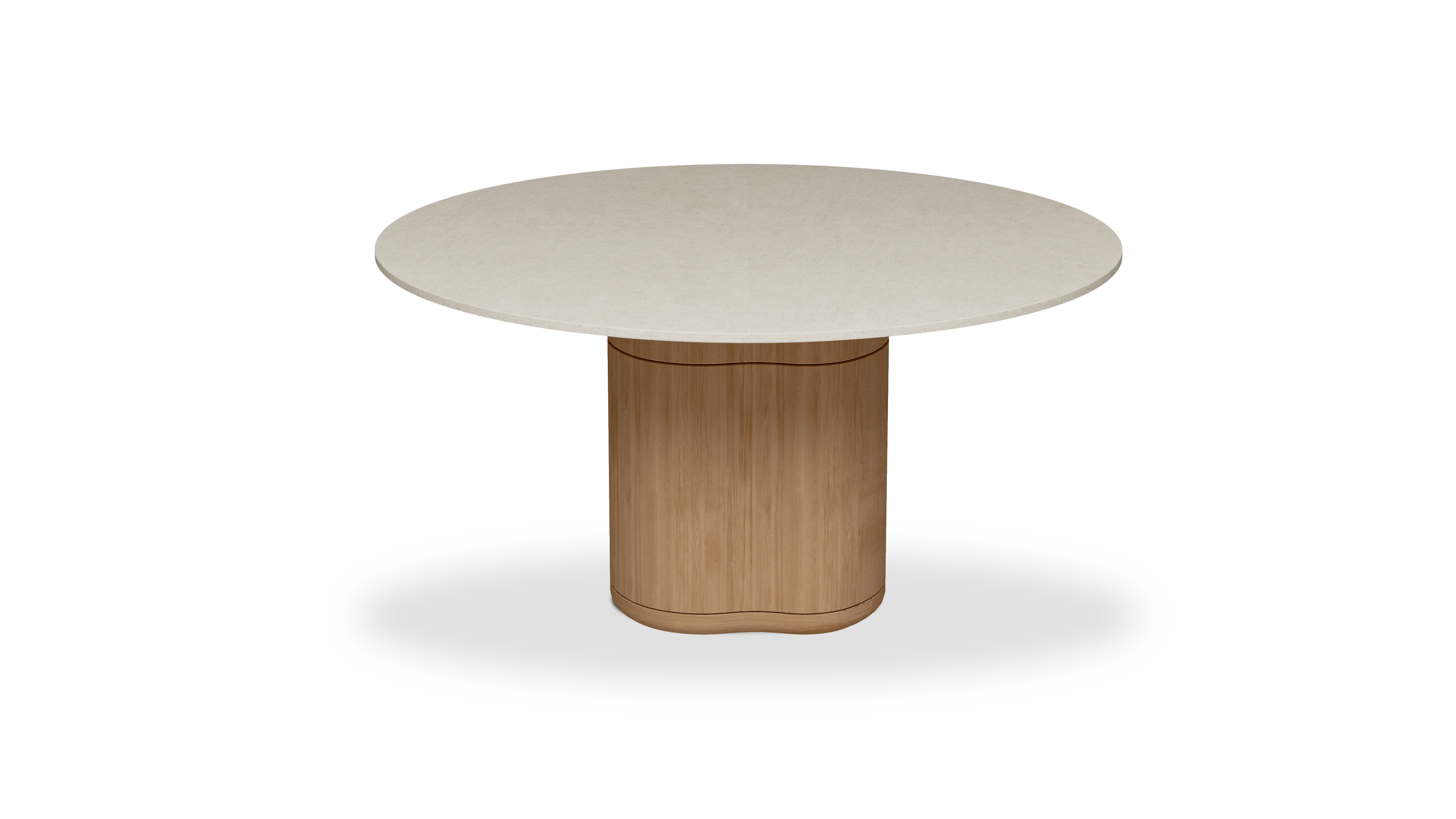 Manutti Ogado Round Dining Table with 148 cm Width ,73 cm Height and Ceramic Table Top