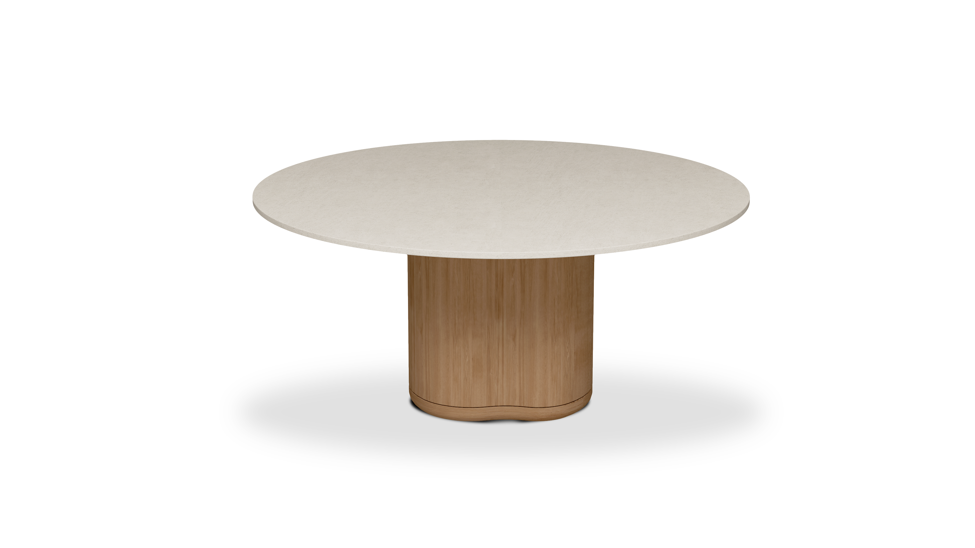 Manutti Ogado Low Dining Table with 148 cm Width ,66 cm Height & Ceramic Table Top