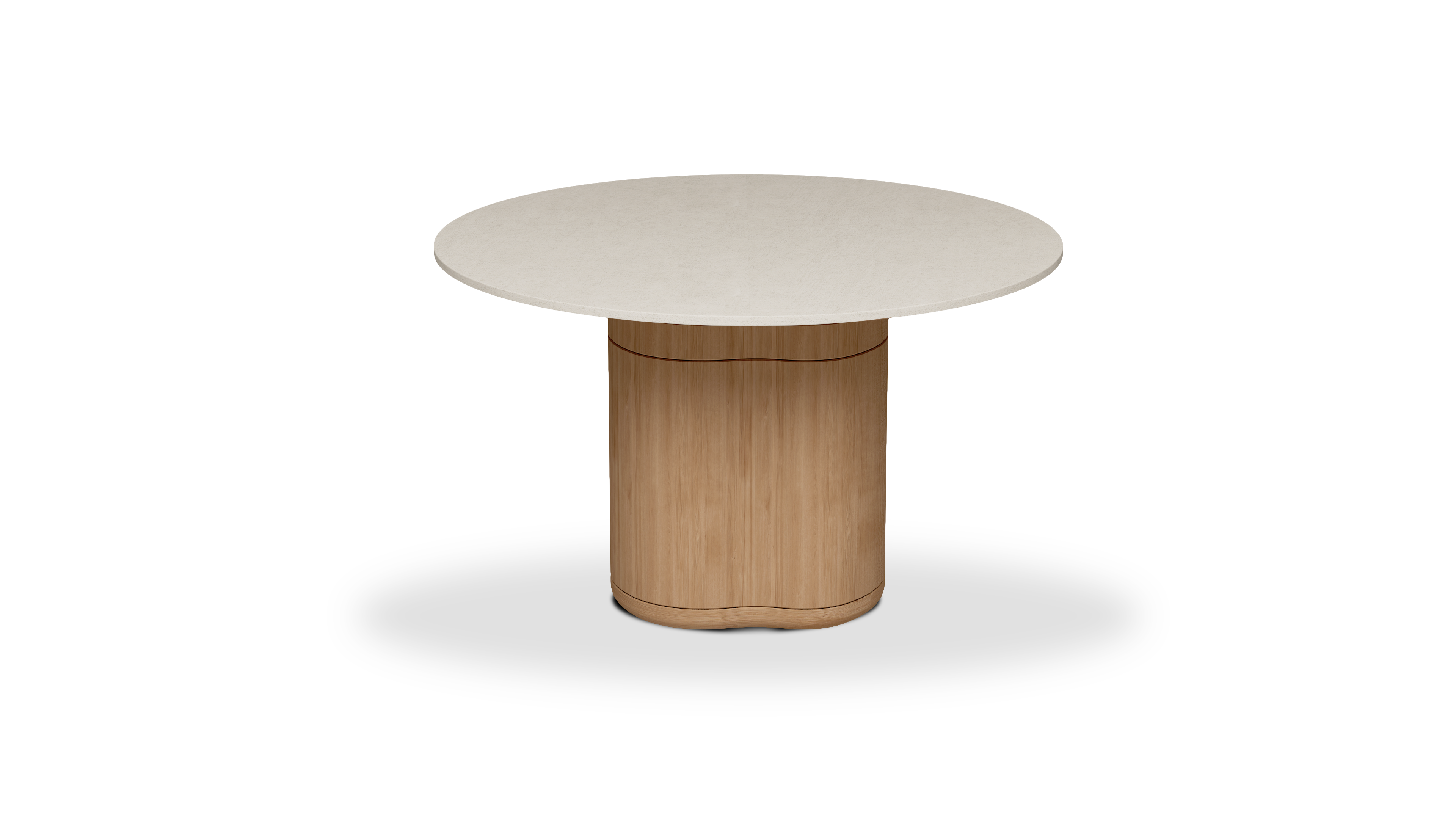 Manutti Ogado Round Dining Table with 125cm Width , 73 cm Height & Ceramic Table Top