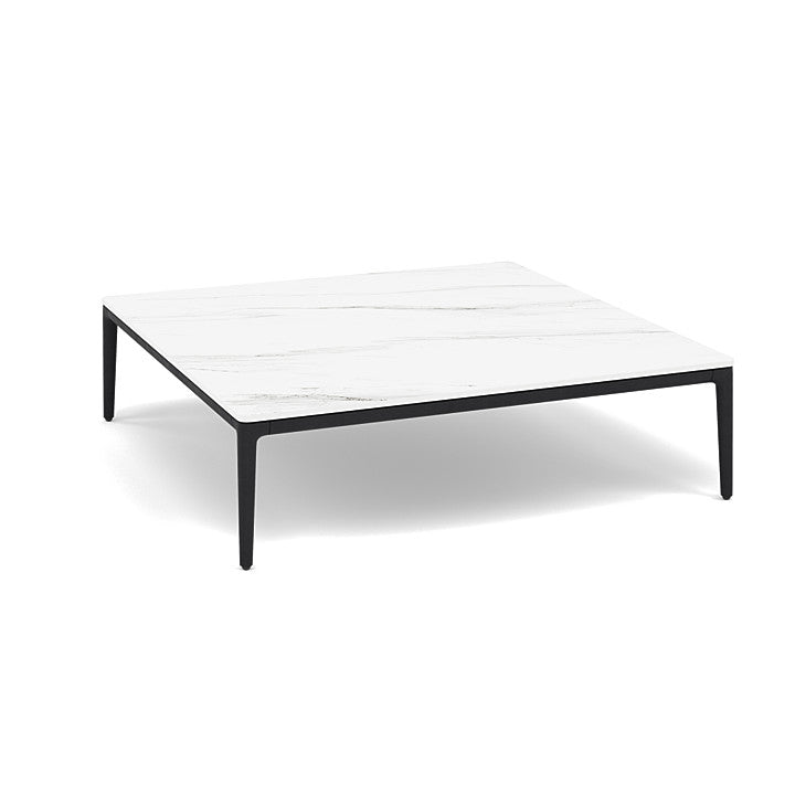 Manutti Zendo Sense Square Coffee Table with 96 cm Width & Depth and 25 cm Height