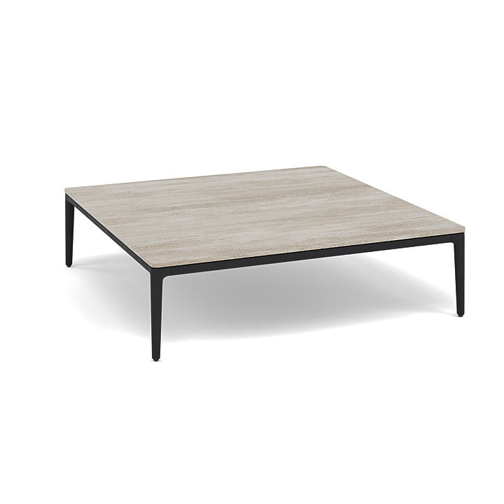 Manutti Zendo Sense Square Coffee Table with 96 cm Width & Depth and 25 cm Height