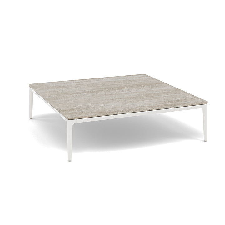 Manutti Zendo Sense Square Coffee Table with 96 cm Width & Depth and 25 cm Height