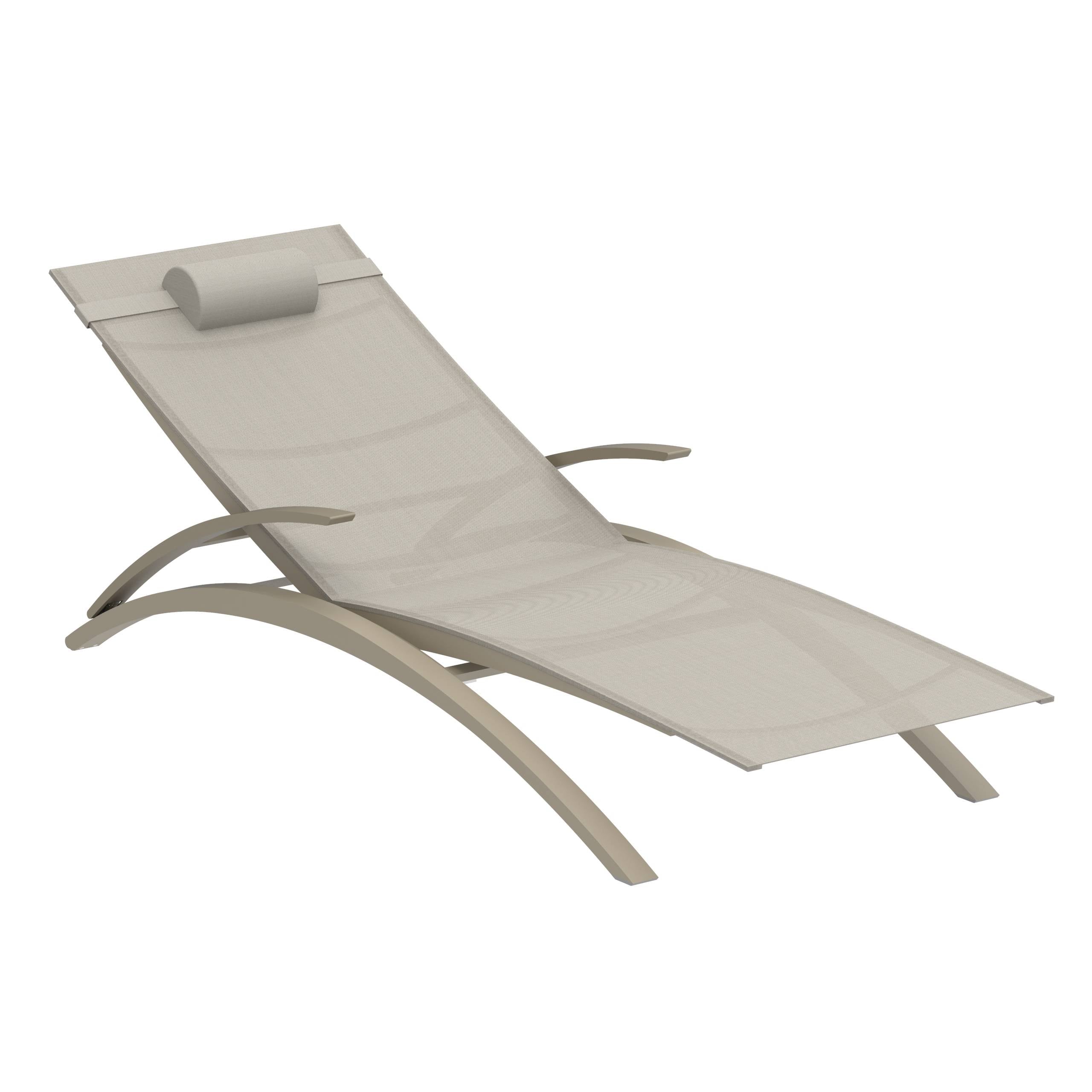 Ozon Stackable Lounger Alu Sand-Batyline Pg