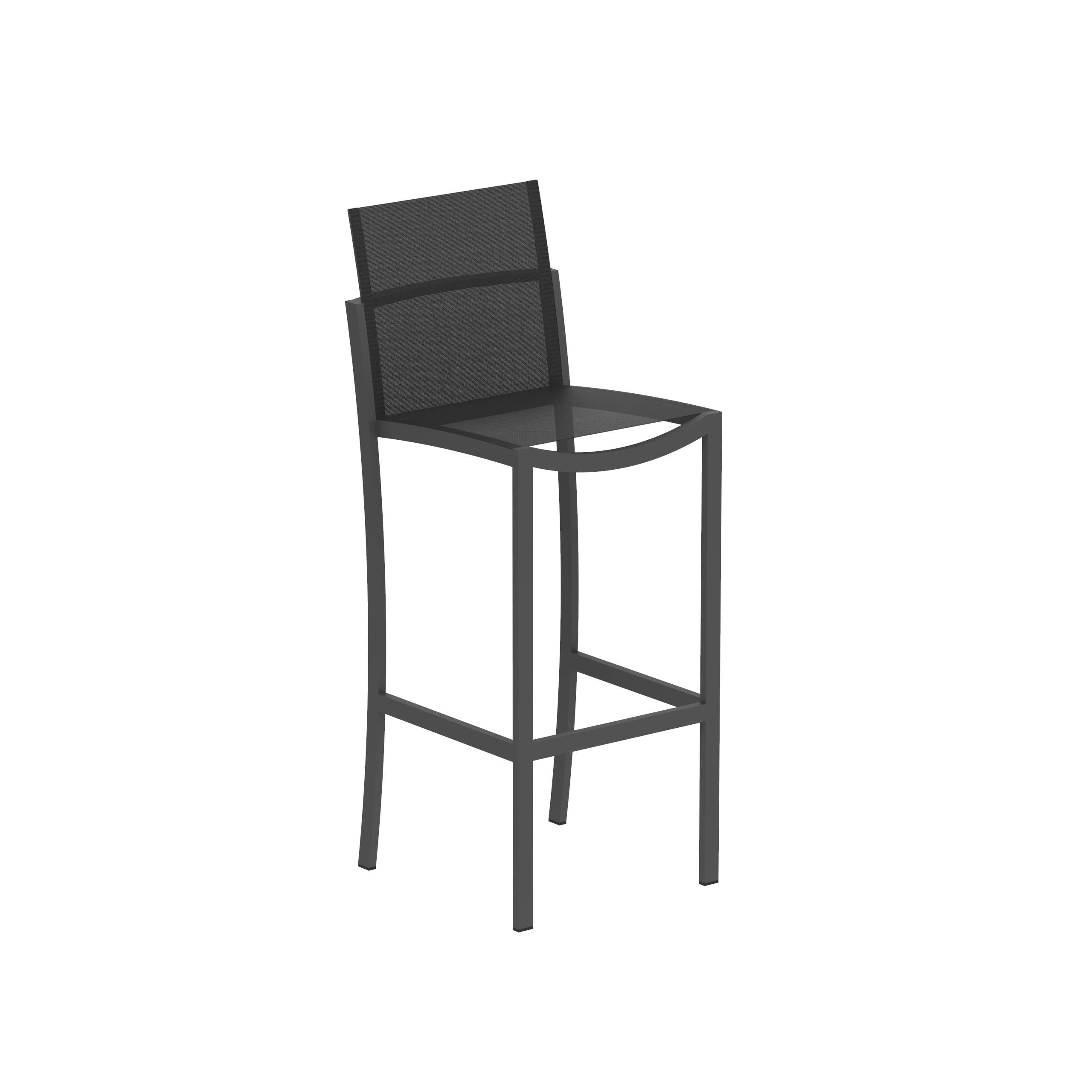 Ozon Bar Chair Black + Batyline Black