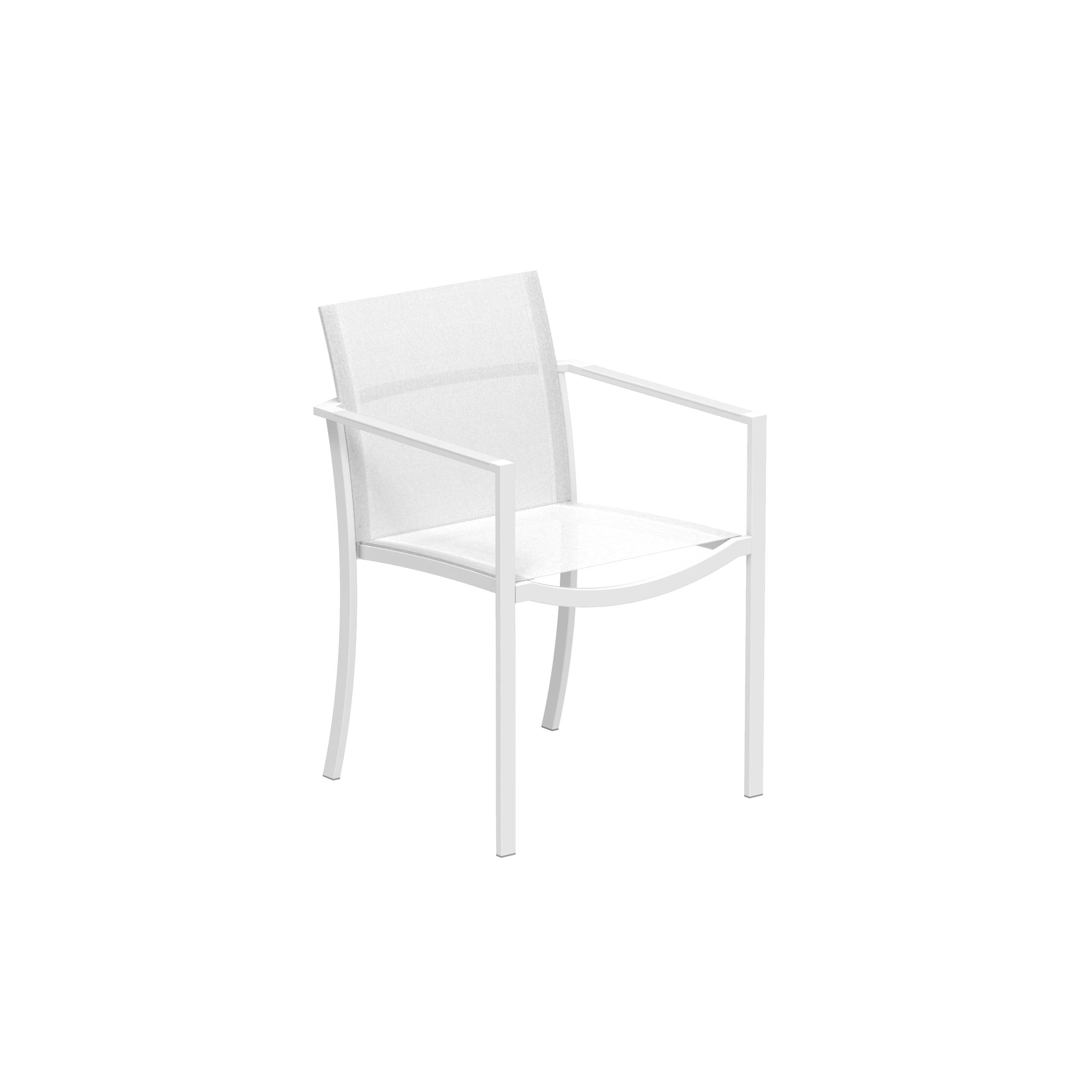 Ozon Stackable Chair White And White Batyline