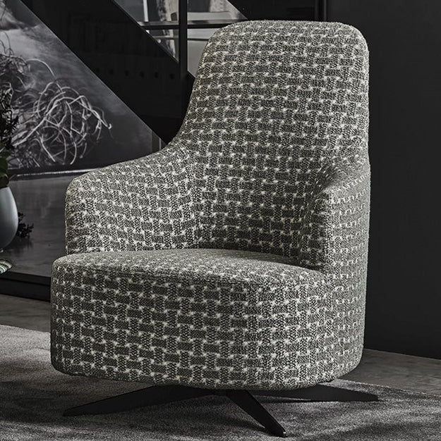 Swivel Arm Chair_Pewter Grey