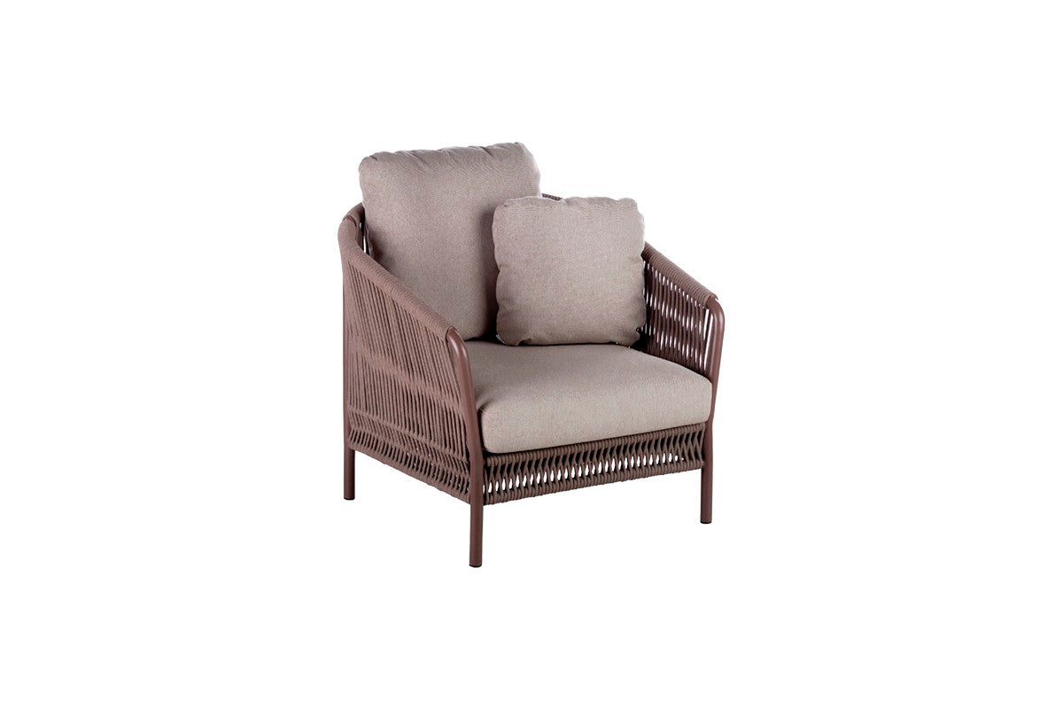 Weave lounge armchair 63 with G1 Fabric