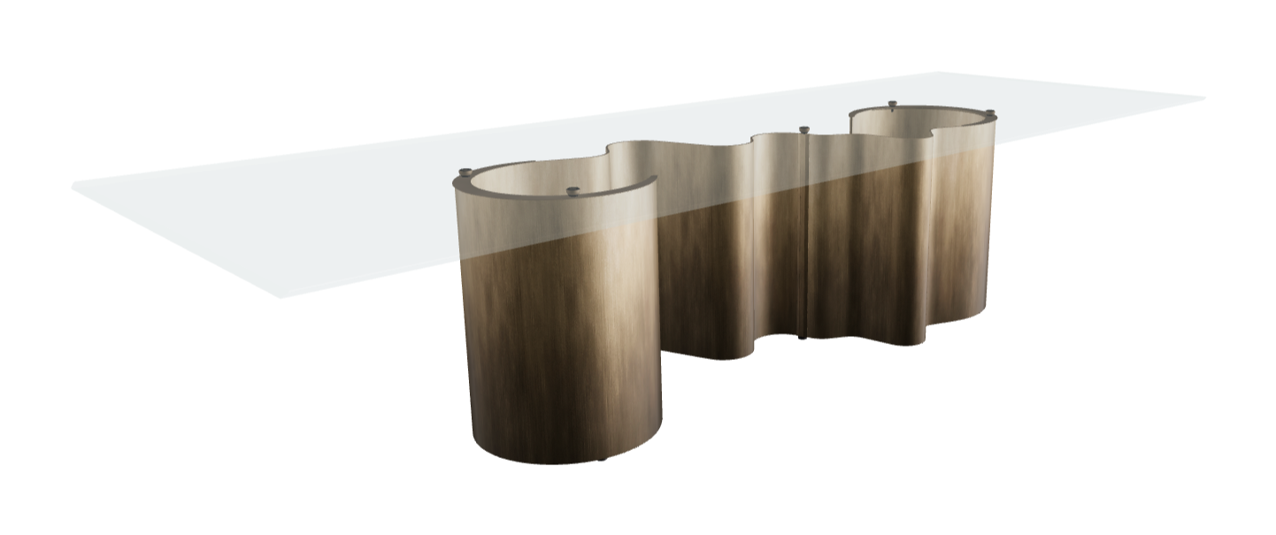 Cattelan Italia Papel Glass Dining Table