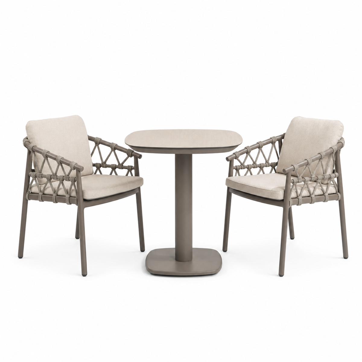 4 Seasons Outdoor Piacenza 2 Seat Manolo 75cm Barrel Ceramic Dining Table