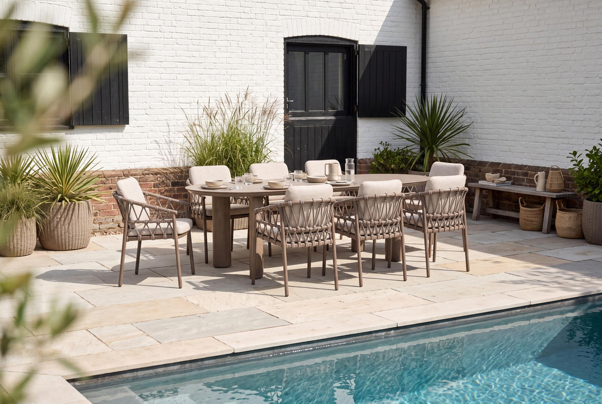 4 Seasons Outdoor Piacenza 8 Seat Denia 290cm Mango Ceramic Dining Table