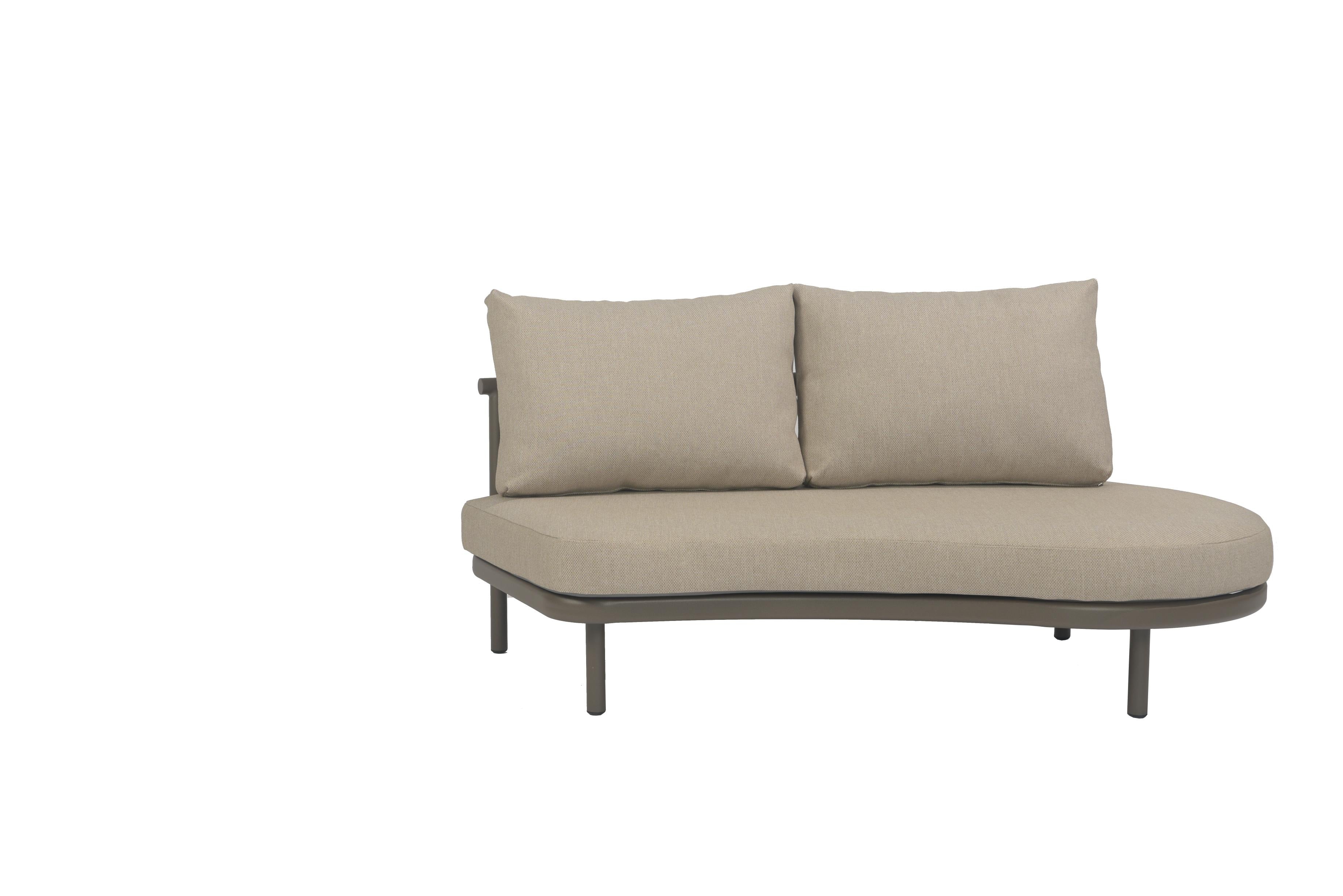 4 Seasons Outdoor Piacenza Terre 2 Seater Sofa Right + Left Arm With 3 cushions