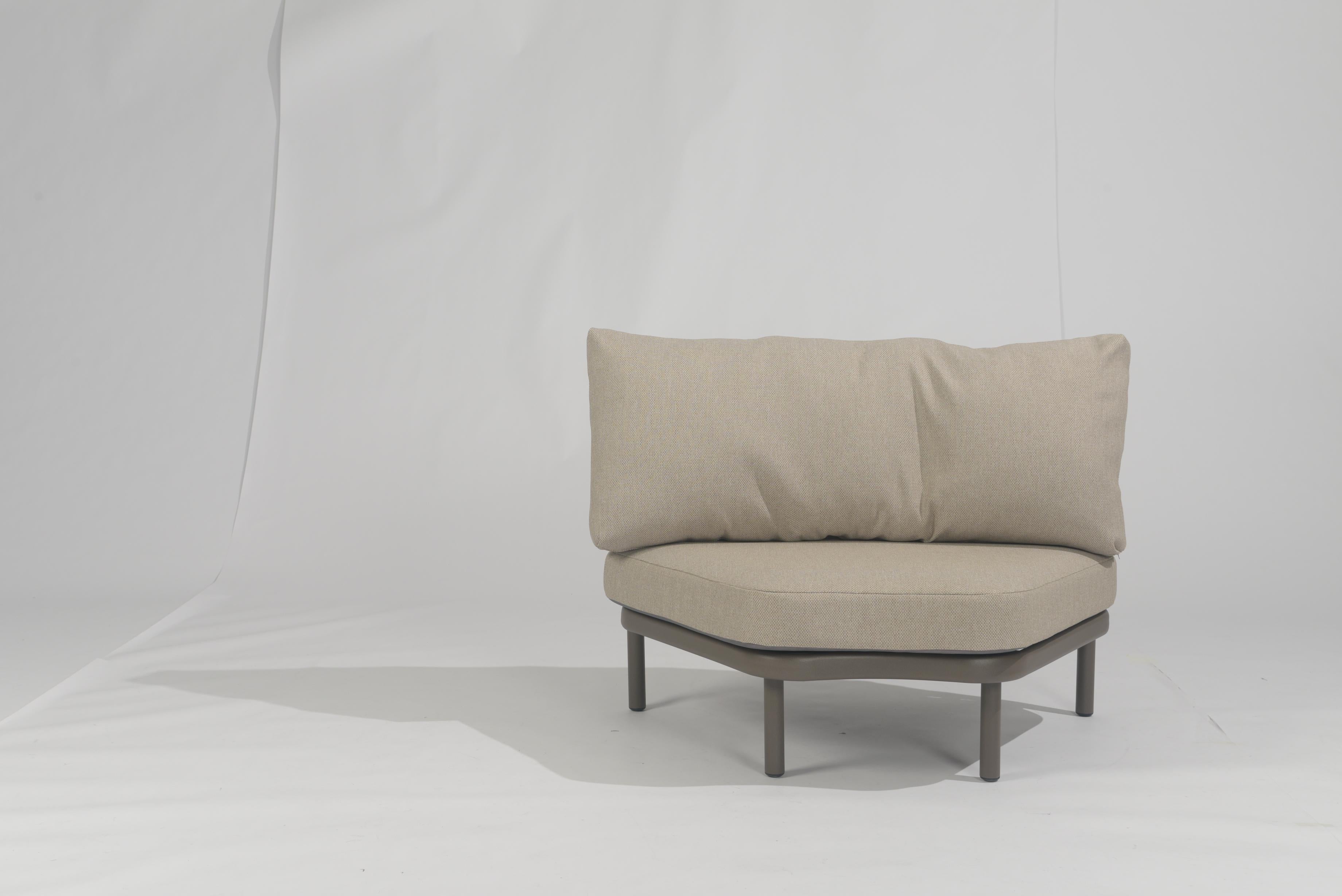 4 Seasons Outdoor Piacenza terre XL corner with 2 cushions