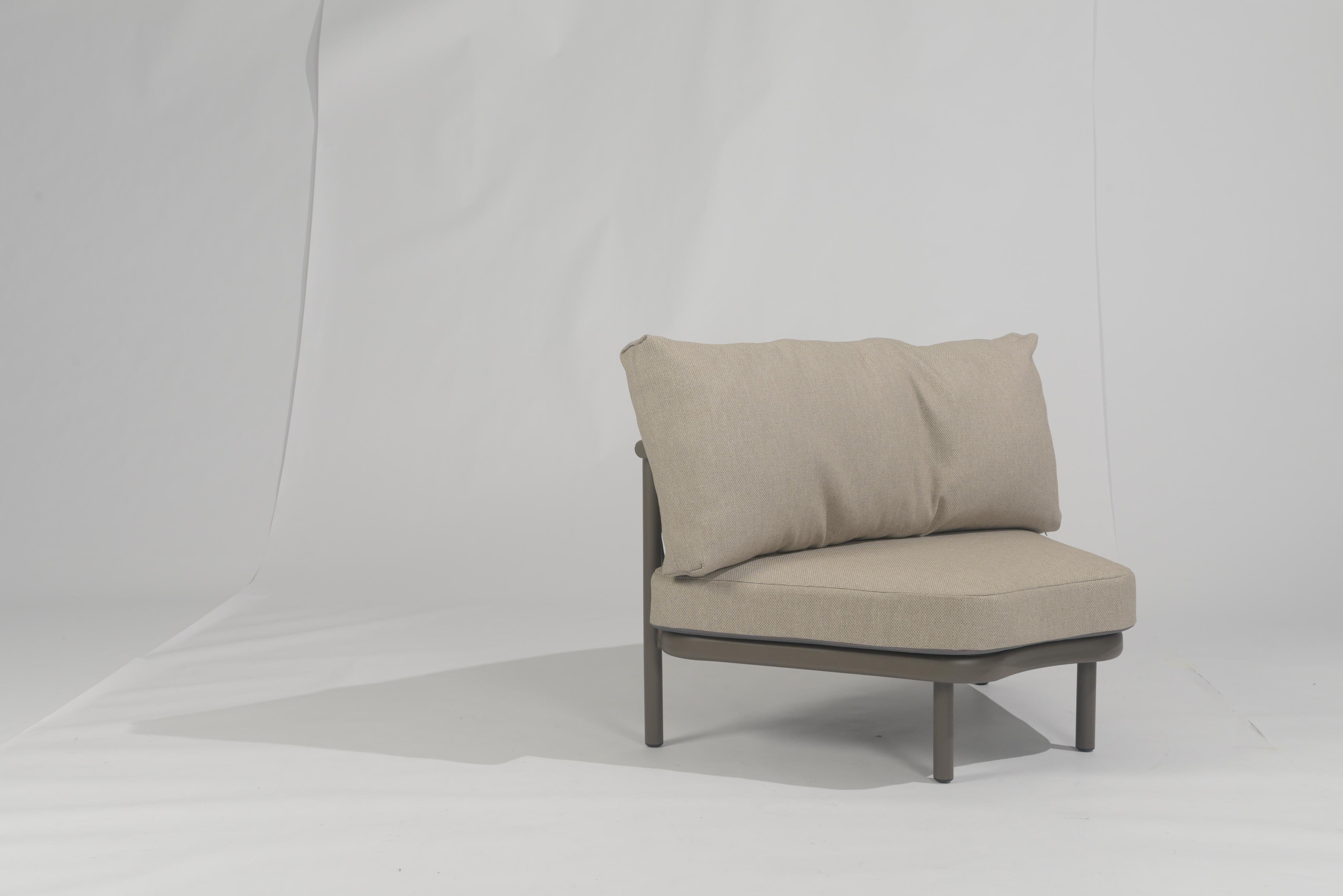 4 Seasons Outdoor Piacenza terre XL corner with 2 cushions