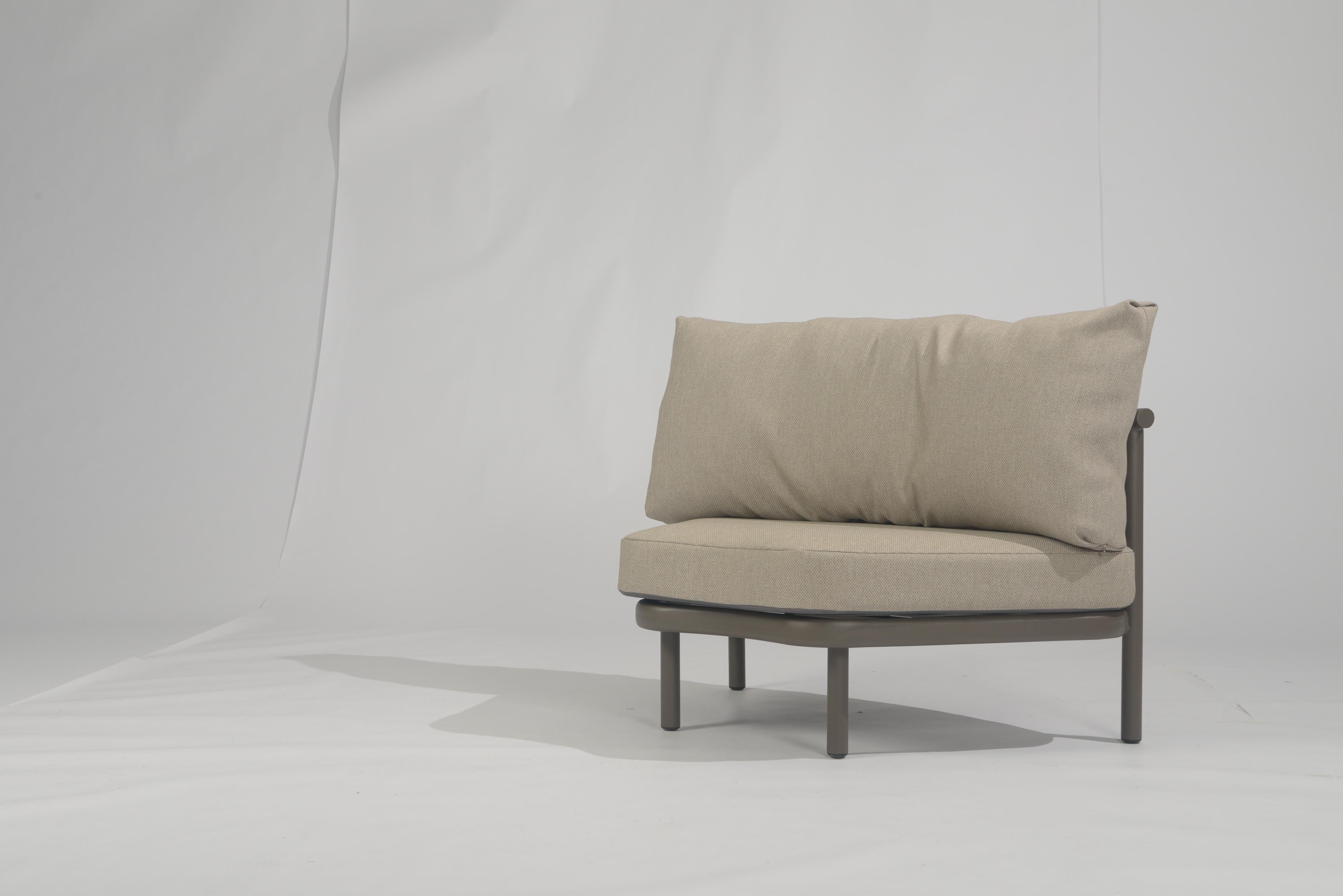 4 Seasons Outdoor Piacenza terre XL corner with 2 cushions