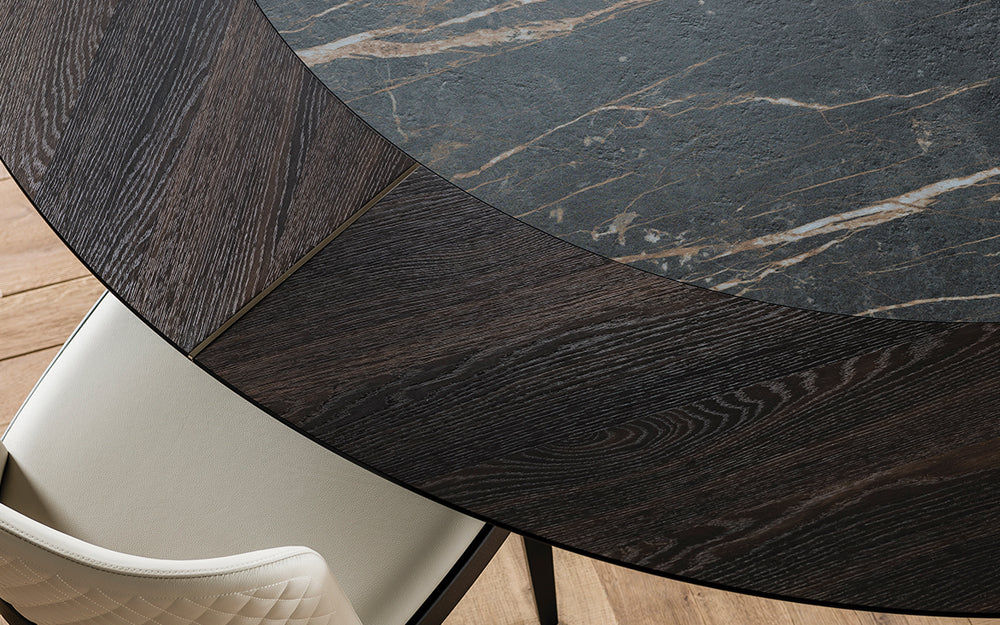 Cattelan Italia Planer Keramik-Wood Round Dining Table