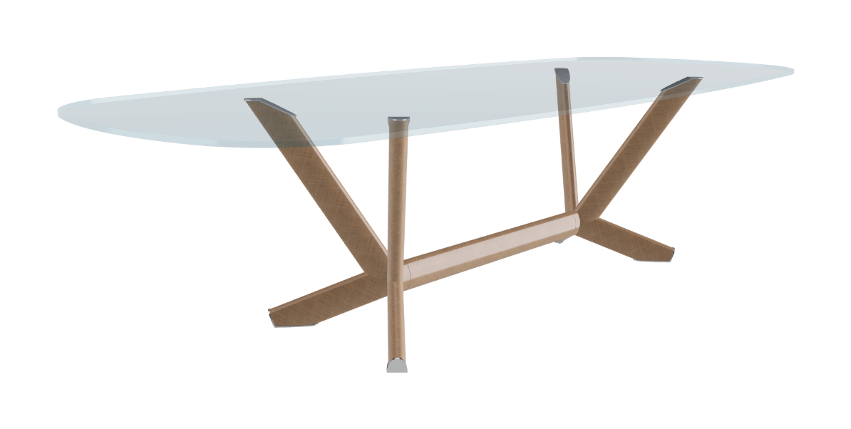 Cattelan Italia Planer Glass Dining Table