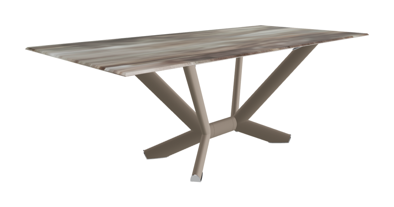Cattelan Italia Planer Crystalart Rectangular & Barrel-Shaped Dining Table