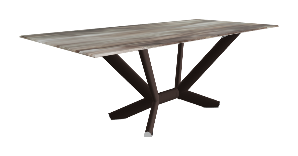Cattelan Italia Planer Crystalart Rectangular & Barrel-Shaped Dining Table