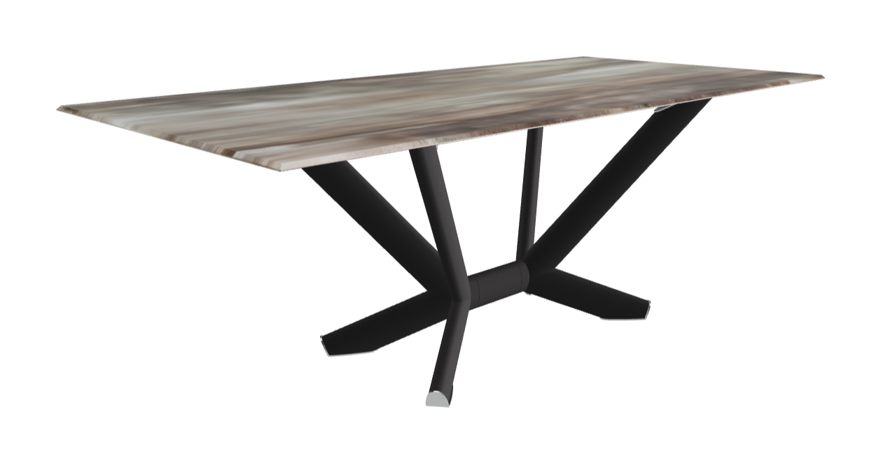 Cattelan Italia Planer Crystalart Rectangular & Barrel-Shaped Dining Table
