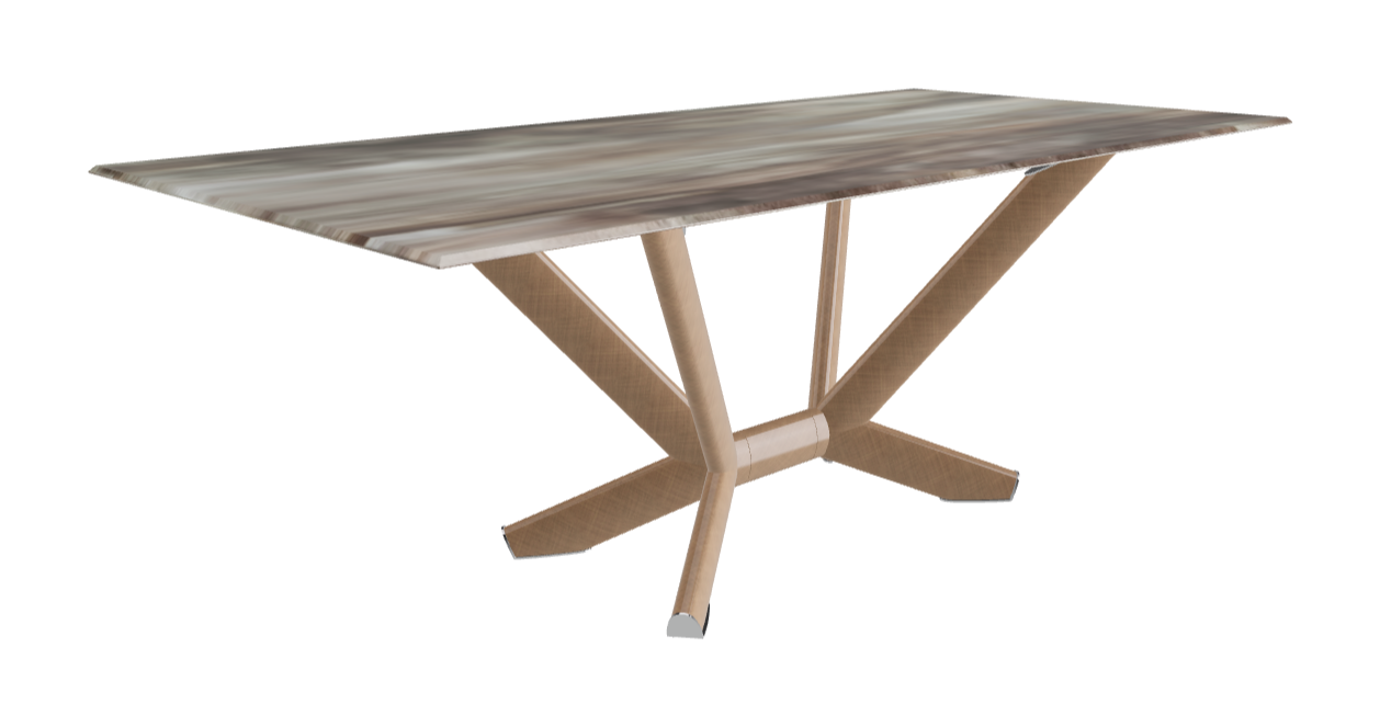 Cattelan Italia Planer Crystalart Rectangular & Barrel-Shaped Dining Table