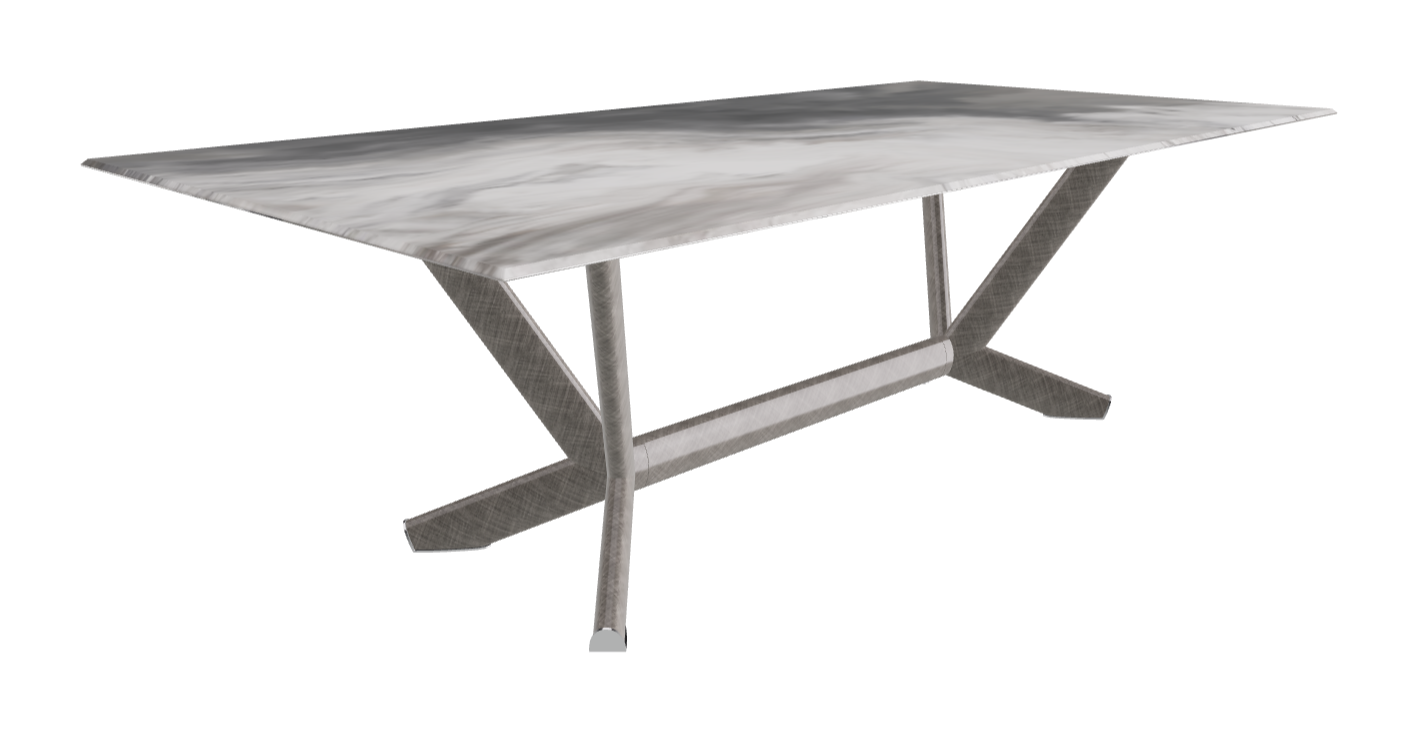 Cattelan Italia Planer Crystalart Rectangular & Barrel-Shaped Dining Table