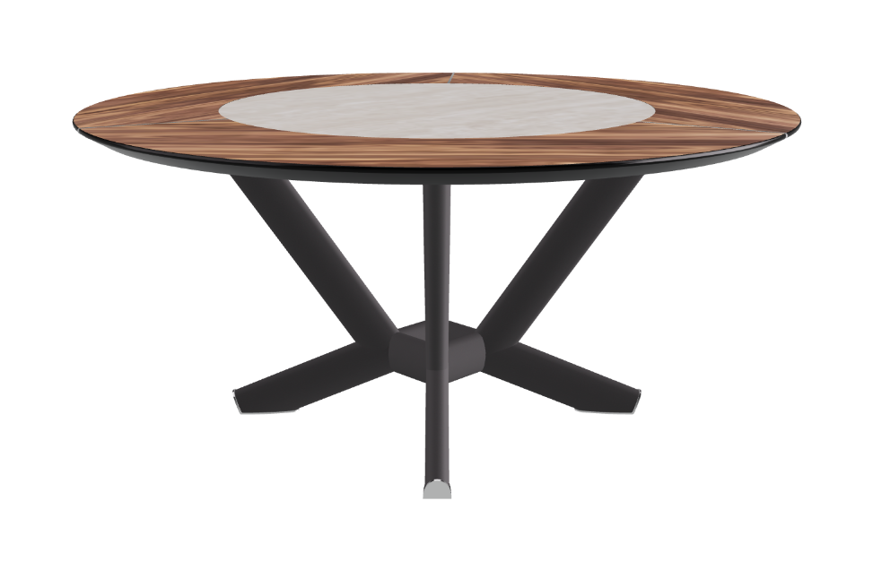 Cattelan Italia Planer Ker-Wood Round Dining Table 160